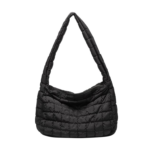 Bolso con asa superior con diseño de celosía Universal bolso de hombro para mujer con edredón sólido bolso de viaje de calle de gran capacidad
