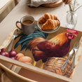 thumbnail image 3 of Placemat Set of 4 Watercolor Rooster Egg Placemats for Dining Table Onion Farmhouse Washable Table Mats for Kitchen and Party Decor Indoor & Outdoor Use, 3 of 8