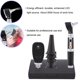 thumbnail image 1 of Otoscopio de fibra óptica, kit de oftalmoscopio profesional de larga duración con aumento 3X resistente a los arañazos con aumento 3X para lupa de oído, 1 of 8