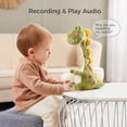 thumbnail image 5 of TUMAMA Dinosaur Dancing Interactive Baby Toy, Mimicking Twisted Electronic Soft Plush Toy with Talking Recording Repeat Talking, Talking Dinosaur Toys for Girls and Boys, 5 of 7
