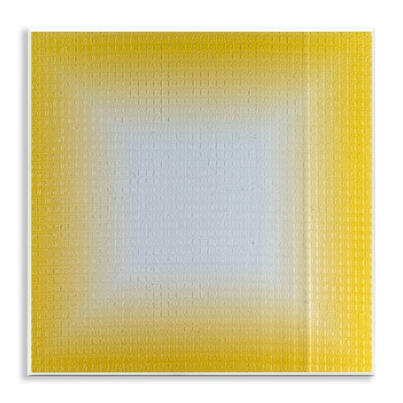 Stupell Industries Yellow Ombre Fade Abstract Painting Unframed Art Print Wall Art, 12 x 12