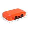 thumbnail image 5 of Worgeous Outdoor Enthusiasts 1Set Orange Fishing Lure Box With Impact Resistant Material For Bass Tackle 11.8x7.9x1.4in, 5 of 8