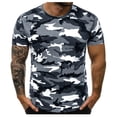 thumbnail image 3 of LRGSHF Camo Shirt for Men Casual Short Sleeve Tops Fitted Fit Lightweight Breathable Crew Neck Tees Summer Comfortable Camouflage Pullover, 3 of 5