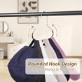 thumbnail image 2 of 14 Pack Hat Hanger for Closet, Hat Organizer for Baseball Caps, Stainless Steel Space-Saving Hat Rack for Caps, Belts, Scarves & Bags, White & Black, 2 of 9