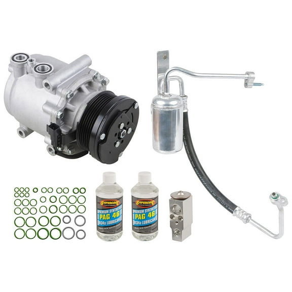 AC Compressor & A/C Kit For Ford Expedition 2005 2006 w/ Rear AC - BuyAutoParts