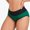 Green, variant on Women High Waist Color Block Briefs, Soft Breathable Hip Support Panties S-4XL