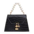 thumbnail image 2 of Moda Alligator PU Messenger Bag Mujeres Pearl Bolsos de hombro (Negro) Tmvgtek Para estrenar, 2 of 9