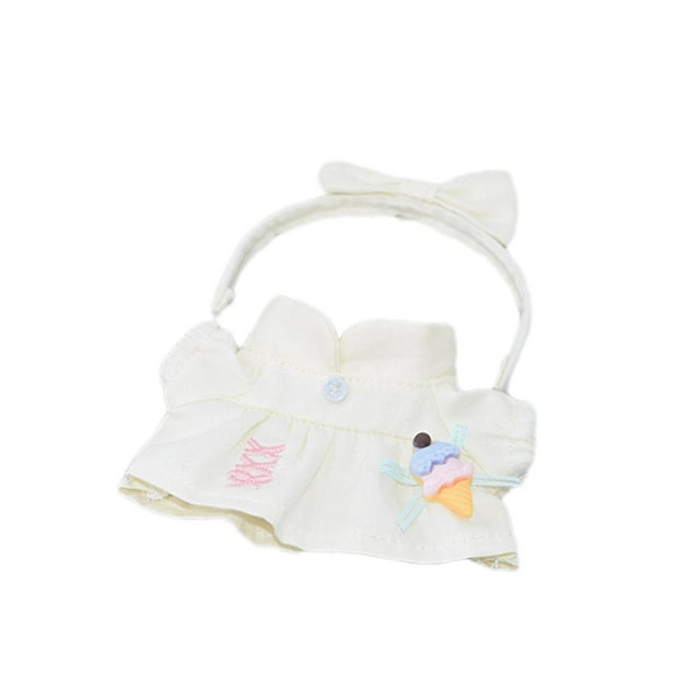 Conjunto de Ropa de Muñeca de 17 cm Perfke 2 Piezas Vestido y Tocado Elegante