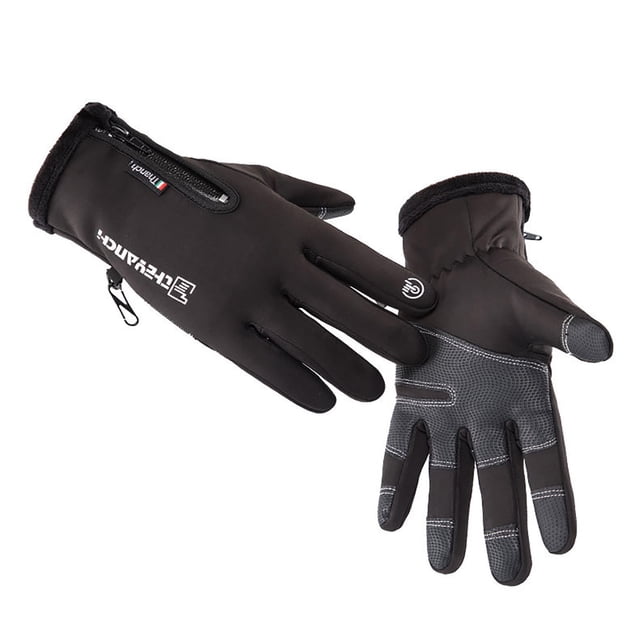 Agiferg Waterproof Riding Gloves Skiing And Velvet Motorcycle Fleece To Keep Warm Fitnes