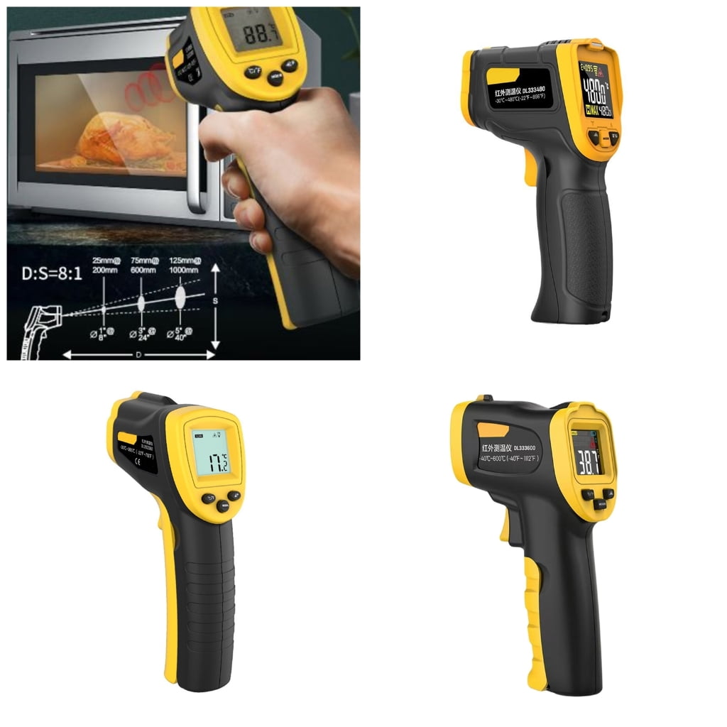 Osdhezcn Ultrared Rays Thermometers Digital Temperature Guns Gauge Suitable for Cooking BBQ and Industrial Use Accurate Readings
