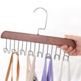 thumbnail image 2 of Percha para corbatas y cinturones con 8 ganchos para armario, organizador de bufandas, ahorra espacio y permite guardar corbatas, sujetadores y camisetas sin mangas., 2 of 6