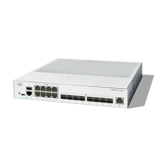 Cisco Catalyst 1300-16XTS - Switch - L3 - smart - 8 x 10GBase-T + 8 x 10 Gigabit SFP+ - rack-mountable
