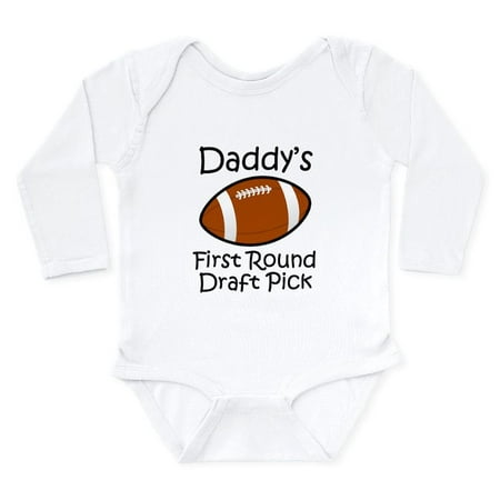 

CafePress - Daddys First Round Draft Pick Body Suit - Long Sleeve Infant Bodysuit