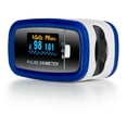 thumbnail image 5 of AccuMed CMS-50D1 Finger Pulse Oximeter Blood Oxygen Sensor SpO2 for Sports and Aviation. Portable and Lightweight with LED Display, 2 AAA Batteries, Lanyard and Travel Case (Blue), 5 of 6