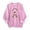 #0038-Pink, variant on Uootdi Breast Cancer Awareness Womens Sweatshirts Round Neck Long Sleeve Breast Cancer Awareness Graphic Print Loose Womens Shirts
