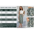 thumbnail image 3 of HOWCOME Women High Waisted A-Line Midi Skirt Flowy Elastic Waist Pleated Skirt Summer Beach Dressy Casual Green Flo Black, XL, 3 of 7