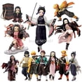 thumbnail image 2 of 15cm demonio asesino Anime figura Kisatsutai Agatsuma Zenitsu figura de acción Kamado Tanjirou figura Kamado Nezuko figura de juguete modelo Gong Bohan LED, 2 of 2