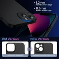 thumbnail image 4 of OriginalFit Slim Case for iPhone 13 6.1'', Ultra Thin Sturdy Protective Phone Case with Full Camera Protection & Anti-Scratch & No Fingerprint Hard Matte Back Cover, Silky-Touch, Black, 4 of 7
