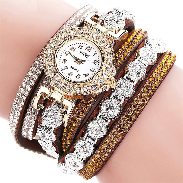 Clearance Sale! New Style- Small Watch With Diamond, Round Bracelet Watch, Student Fashion, Casual Women's Bracelet Watch (Buy 2 get 1 free)