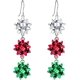 thumbnail image 1 of Pendientes de mujer - Pendientes de Navidad para mujer Pendientes de Navidad para niñas Pendientes de Navidad para mujer Regalos de Adviento para mujer, 1 of 5