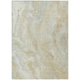 thumbnail image 2 of HomeRoots 618356 9 x 12 ft. Beige & Silver Abstract Washable Indoor & Outdoor Rectangle Area Rug, 2 of 5