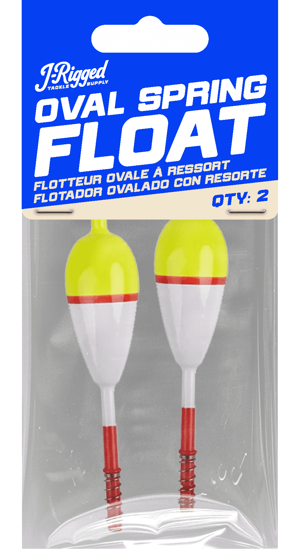 J-Rigged Flotteur à ressort ovale en balsa