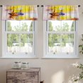 thumbnail image 2 of LALILO Kitchen Curtain Valance Watercolor Oil Venice Rod Pocket Window Curtain 52"x 18" Set of 2, 2 of 5