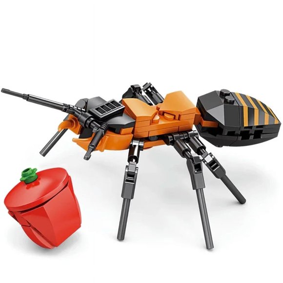 Creative Building Blocks Insect Model Bee Dragonfly Ant Mantis Children's Assembled Toys Interesting Animal Ornaments Gifts