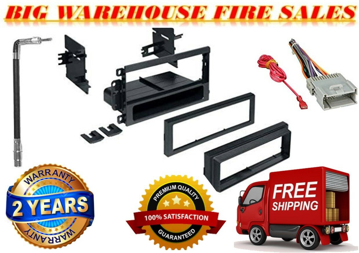 Car Radio Stereo Dash Kit Harness Antenna for GM GMC Chevy Cadillac