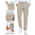 thumbnail image 3 of SPECIAL MAGIC Men's Cargo Hiking Pants Lightweight Quick Dry Water Resistant Jogger Pants with Stretch Fabric and Multi Pockets, 3 of 6