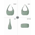 thumbnail image 5 of Bloomr Bag - Small Crescent Puffer Purse Shoulder Bag for Women, Nylon Quilted with Adjustable Shoulder Strap, Puffy Bag, 5 of 14