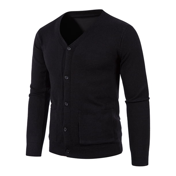 Abrigo de Suéter Tipo Cárdigan Con Cuello En V Ajustado de Ocio Para Hombre de Otoño E Invierno Odeerbi ODB-6