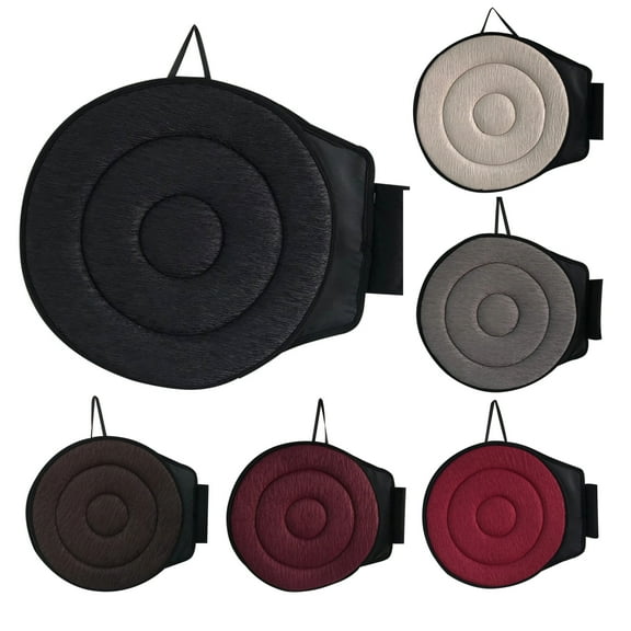 PRETXORVE Car Seat Cushion, 360° Rotating Seat Cushion Car Seat Rotating Revolving Cushion Memory Swivel Foam Mobility Aid Seat