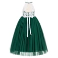 thumbnail image 2 of Ekidsbridal Lace Back Halter Thin Ribbon Flower Girl Dress Mini Bridal Gown for Wedding Reception 213R5 4, 2 of 3