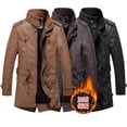 thumbnail image 2 of Marca de moda WINSTAND 2023 chaqueta de cuero con cuello de piel chaqueta de hombre marea Otoño e invierno chaquetas de cuero para hombre más terciopelo, 2 of 5