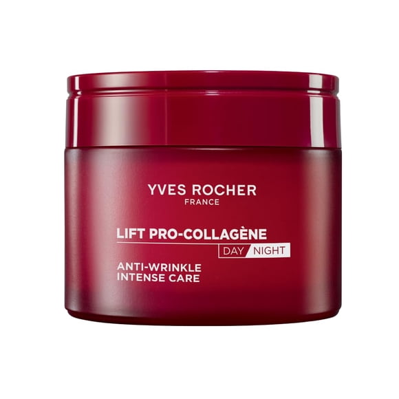 Yves Rocher Crema Intensiva Dia y Noche Rellenadora de Arrugas Lift Pro-Collagène - con Ácido Hialurónico y Cólageno Vegetal - Alisa, Rellena y Nutre la Pie