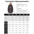 thumbnail image 5 of Ampake Women's Snow Jacket Puffer Coat Winter Padded Parka with Removable Hood Charcoal L, 5 of 13
