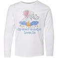 thumbnail image 3 of Inktastic My Great Grandpa Loves Me Cute Elephants Clouds Moon Stars Long Sleeve Youth T-Shirt, 3 of 5