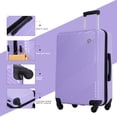 thumbnail image 2 of Tripcomp Luggage 3 Piece Set,Suitcase Set with Spinner Wheels Hardside Lightweight Luggage 20in24in28in.(Light Purple), 2 of 8