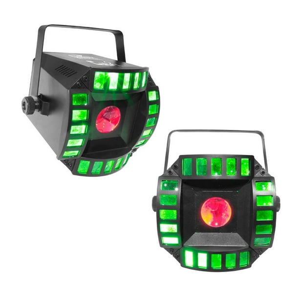 2 Chauvet Cubix 2 0 Led Dj Dmx Rgb Centerpiece Multi Color Karaoke Effect Lights Walmart Com Walmart Com
