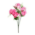 thumbnail image 1 of Artificial Mini Rose Flower Simulation Cloth Blossom Branch Fake Floral Decoration  White, 1 of 8