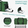 thumbnail image 5 of Foldable Travel Duffle Bag,Duffle Bag with Shoes Compartment and Adjustable Strap,Large Packable Travel Bags for Men Women, Duffel Bag, 5 of 6