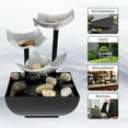 thumbnail image 4 of MesaSe 20004744701to Plastic Tabletop Water Fountain with LED Light Indoor  Black, 4 of 8