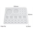 thumbnail image 5 of Moldes para posavasos de resina para taza de café, moldes para coctelera para resina epoxi, moldes para posavasos de silicona con soporte para tazas de arena movediza(Transparente)(1 pieza), 5 of 5