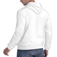 thumbnail image 6 of Sikiie White Men's Hoodie, Essentials Hoodie, Sweatshirt, Pullover Hooded Sweatshirt for Men-4X-Large, 6 of 7