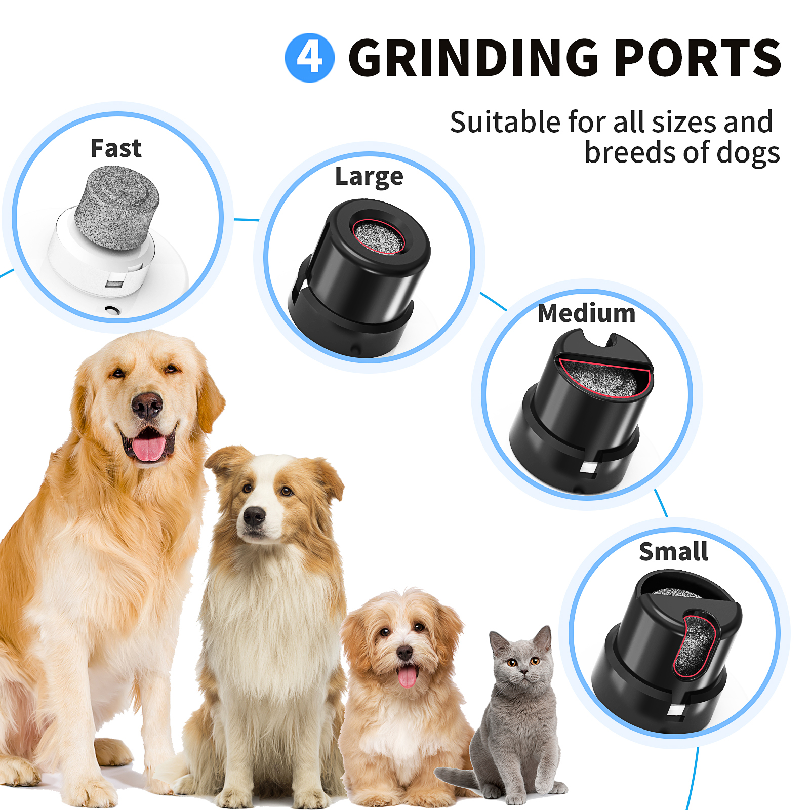 MASBRILL Dog Nail Grinder 2-Speed Electric photo 7