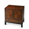 Butler Handmade Courtland Cherry and Olive Ash Burl Veneer Accent Cabinet (China)