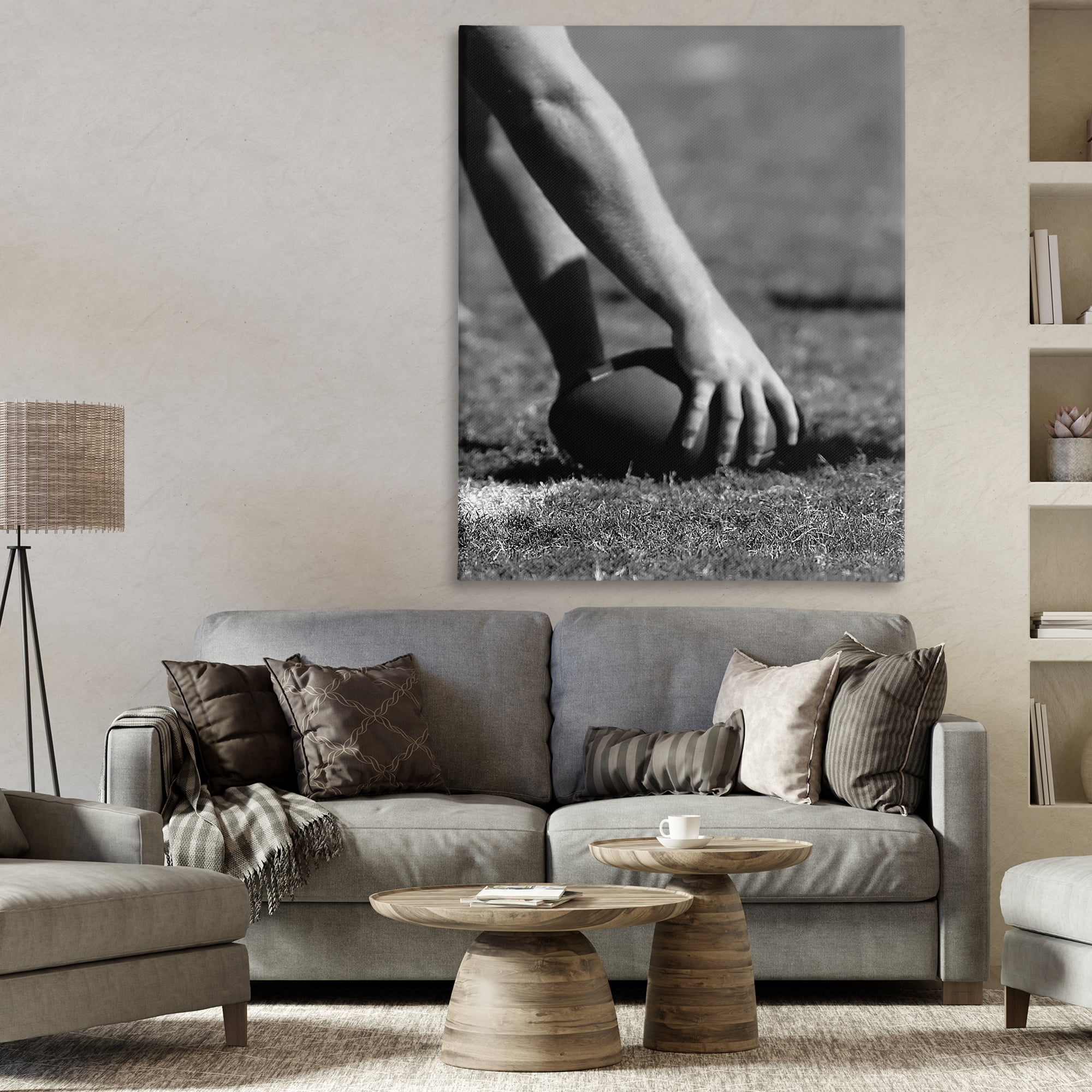 Stupell Industries Football Hike in Action Canvas Wall Art, design by Marcus Prime