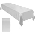 thumbnail image 1 of Bgsha Satin Tablecloth Table Cloth 145x260cm for Banquet Decor Wedding Dining Table, 1 of 5