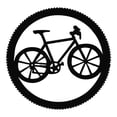 thumbnail image 4 of Silueta de bicicleta de 12 pulgadas para colgar en pared, multiusos (no necesita clavos), accesorio de fácil instalación, artesanía, 4 of 9